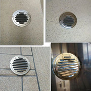 Stainless Steel Exhaust Fan Vent Outlet Flat Hood for Bathroom Kitchen Outlet - 150mm