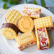 4PCS Plaid Cookie Stamp Set Waffle Biscuit Cutter Press Home Baking Tool Kit