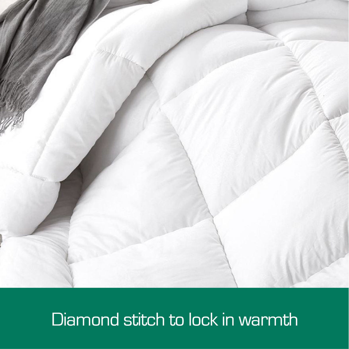Woolcomfort Aus Made Merino Wool Quilt 700GSM 270x240cm Super King Size