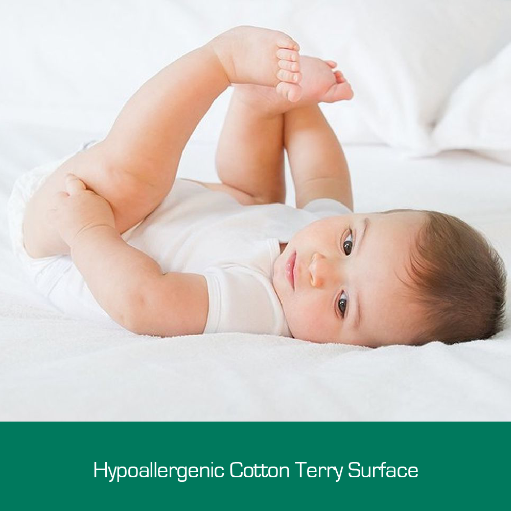 Woolcomfort Cotton Terry Fully Fitted Waterproof Mattress Protector Double Size