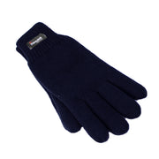 Dents 3M THINSULATE Gloves Snow Ski Knitted Polar Fleece Thermal Plain Winter - Navy