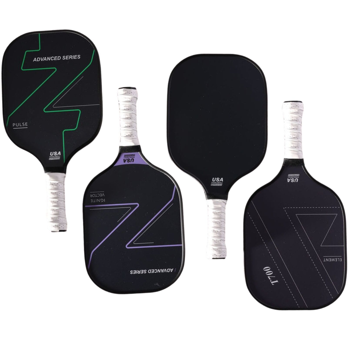 4x Graphite Carbon Fiber Pickleball Paddles Pickle Ball Racket Racquet Bulk