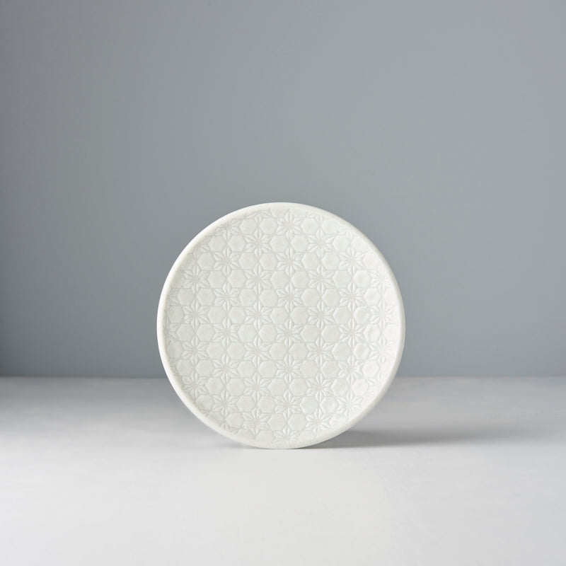 Tapas Plate 17cm White Star Glaze