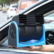 12V Adjustable Car Air Fan Dual Blue