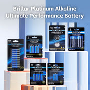50 Pcs Brillar AA Platinum Alkaline Batteries