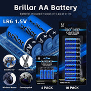 48 Pcs Brillar AA Platinum Alkaline Batteries
