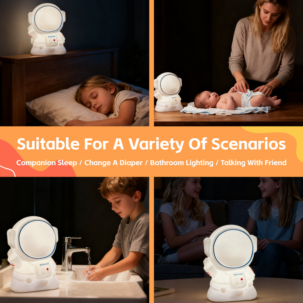 Squishy Astronaut Night Light