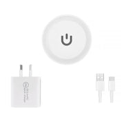 20W USB-C & USB-A Fast Charging Wall Charger + 15W Qi Wireless Charging Pad – Dual-Mode Power Kit