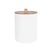 Bamboo Lid Cotton Swab Canister