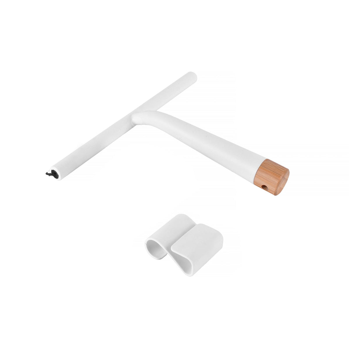 Bamboo Base Shower Squeegee with Holder