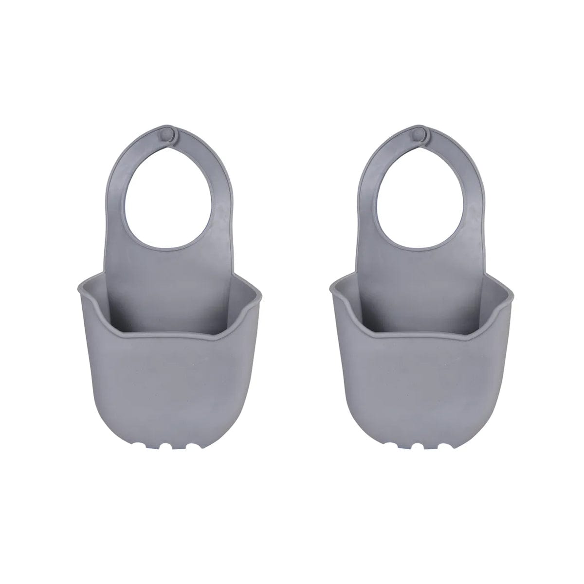 2 pcs Sink Caddy Silicone Sponge Rack – Adjustable Silicone Kitchen Sink Organizer