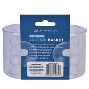 Small Shower Basket Soap Holder Kitchen Organizer with Suction Cups