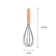 Beechwood & silicone whisk charcoal