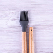 Beechwood & silicone basting brush charcoal