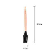 Beechwood & silicone basting brush charcoal