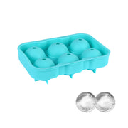 Easy Pop Silicone 6 Sphere Ice Cube Tray