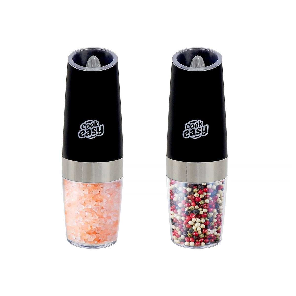 2 Pcs Gravity Sensor Electric Salt and Pepper Spice Grinder