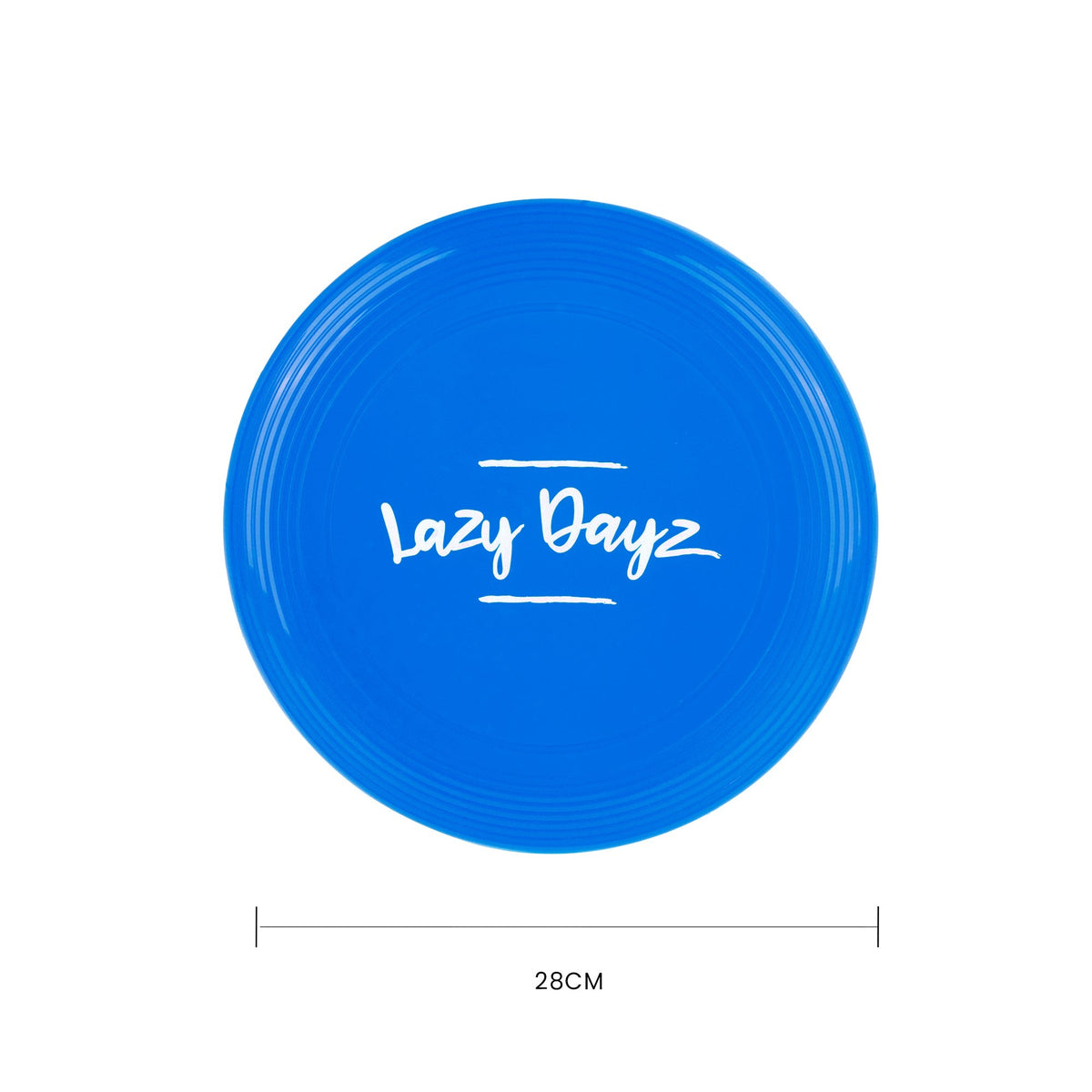 28cm Lazy Dayz Jumbo Neon Beach Frisbee - Blue