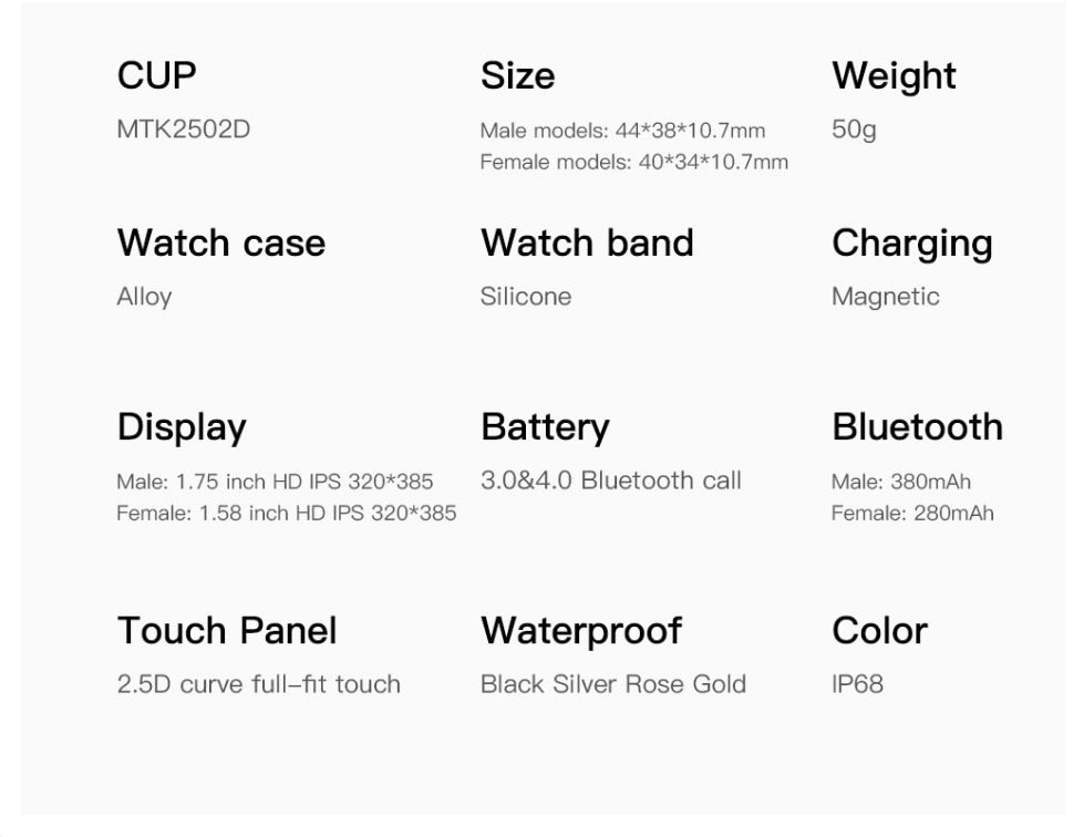 HW22/W26 Pro Smartwatch Series 6 44mm Smartwatch, Bluetooth, Heart Rate, iOS/Android